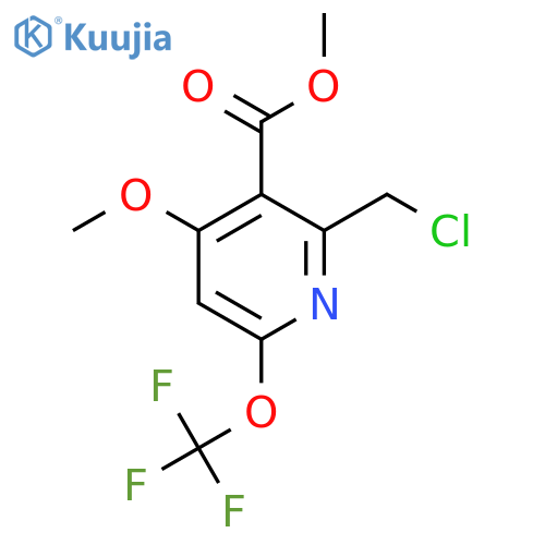 Methyl 2-(chloromethyl)-4-methoxy-6-(trifluoromethoxy)pyridine-3-carboxylate structure