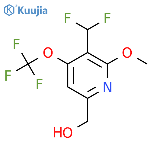 3-(Difluoromethyl)-2-methoxy-4-(trifluoromethoxy)pyridine-6-methanol structure
