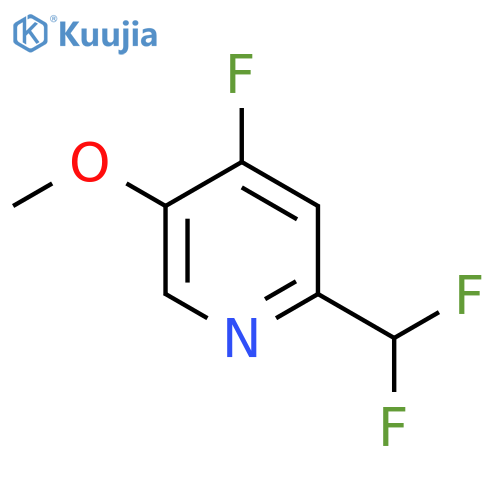 2-(Difluoromethyl)-4-fluoro-5-methoxypyridine structure