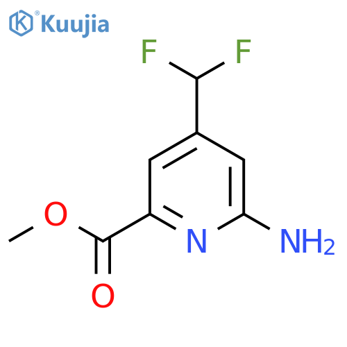 Methyl 2-amino-4-(difluoromethyl)pyridine-6-carboxylate structure