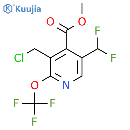 Methyl 3-(chloromethyl)-5-(difluoromethyl)-2-(trifluoromethoxy)pyridine-4-carboxylate structure
