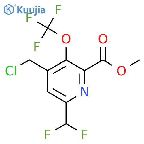 Methyl 4-(chloromethyl)-6-(difluoromethyl)-3-(trifluoromethoxy)pyridine-2-carboxylate structure