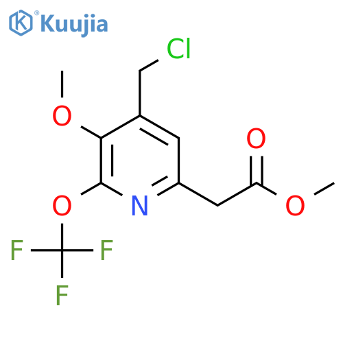 Methyl 4-(chloromethyl)-3-methoxy-2-(trifluoromethoxy)pyridine-6-acetate structure
