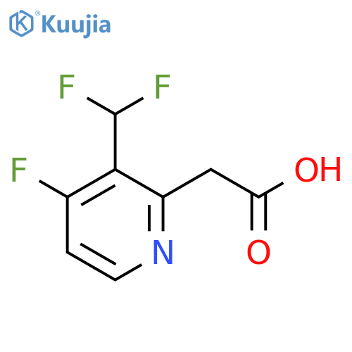 3-(Difluoromethyl)-4-fluoropyridine-2-acetic acid structure