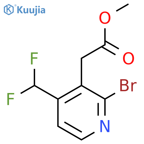 Methyl 2-bromo-4-(difluoromethyl)pyridine-3-acetate structure