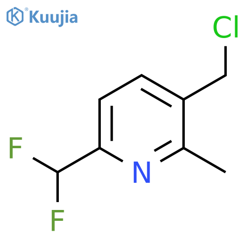 3-(Chloromethyl)-6-(difluoromethyl)-2-methylpyridine structure