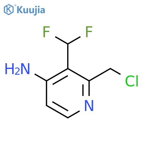 4-Amino-2-(chloromethyl)-3-(difluoromethyl)pyridine structure