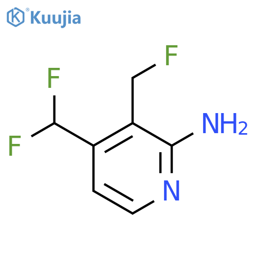 2-Amino-4-(difluoromethyl)-3-(fluoromethyl)pyridine structure