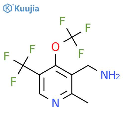 3-(Aminomethyl)-2-methyl-4-(trifluoromethoxy)-5-(trifluoromethyl)pyridine structure