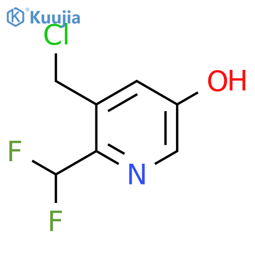 3-(Chloromethyl)-2-(difluoromethyl)-5-hydroxypyridine structure
