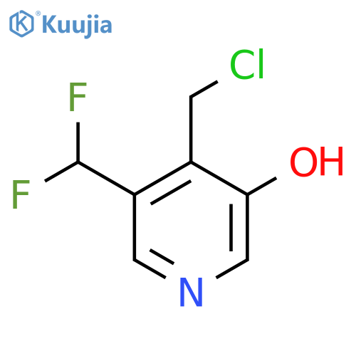 4-(Chloromethyl)-3-(difluoromethyl)-5-hydroxypyridine structure