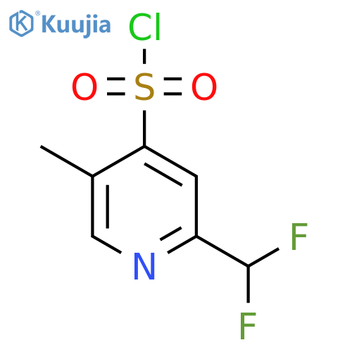 2-(Difluoromethyl)-5-methylpyridine-4-sulfonyl chloride structure