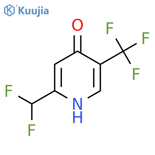2-(Difluoromethyl)-4-hydroxy-5-(trifluoromethyl)pyridine structure