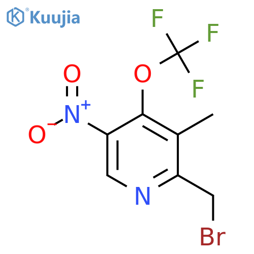 2-(Bromomethyl)-3-methyl-5-nitro-4-(trifluoromethoxy)pyridine structure