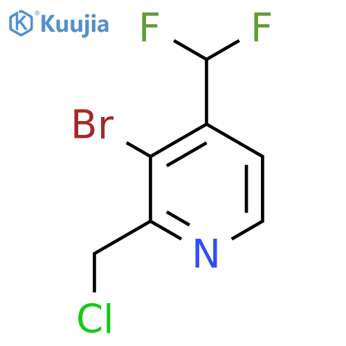 3-Bromo-2-(chloromethyl)-4-(difluoromethyl)pyridine structure