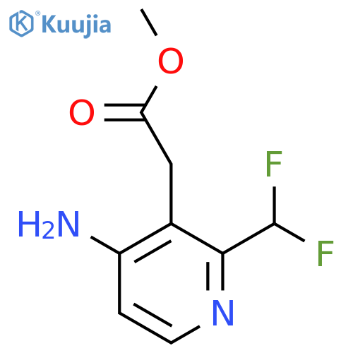 Methyl 4-amino-2-(difluoromethyl)pyridine-3-acetate structure