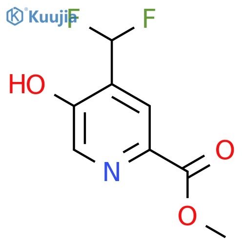 Methyl 4-(difluoromethyl)-5-hydroxypyridine-2-carboxylate structure