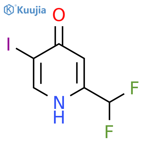 2-(Difluoromethyl)-5-iodopyridin-4-ol structure