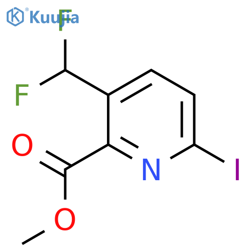 Methyl 3-(difluoromethyl)-6-iodopyridine-2-carboxylate structure