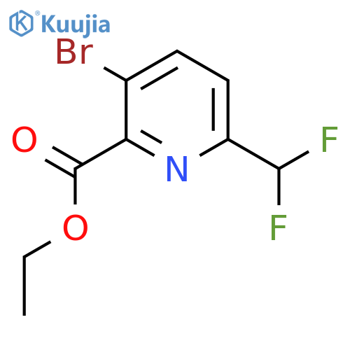 Ethyl 3-bromo-6-(difluoromethyl)pyridine-2-carboxylate structure