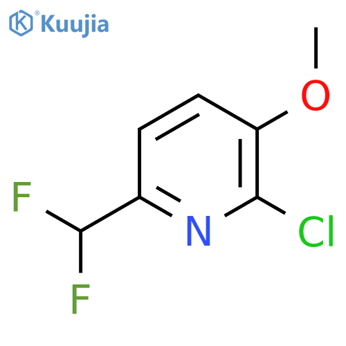 2-Chloro-6-(difluoromethyl)-3-methoxypyridine structure