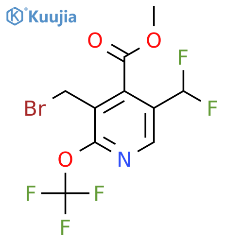 Methyl 3-(bromomethyl)-5-(difluoromethyl)-2-(trifluoromethoxy)pyridine-4-carboxylate structure