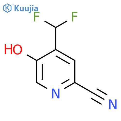 2-Cyano-4-(difluoromethyl)-5-hydroxypyridine structure