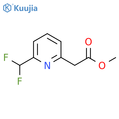 Methyl 2-(difluoromethyl)pyridine-6-acetate structure