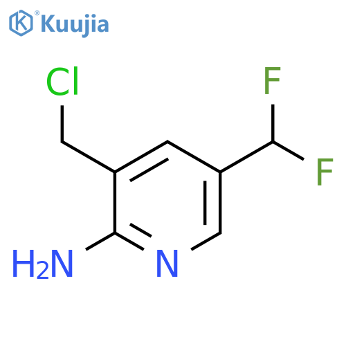 2-Amino-3-(chloromethyl)-5-(difluoromethyl)pyridine structure