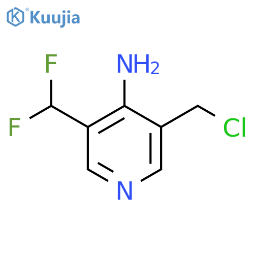 4-Amino-3-(chloromethyl)-5-(difluoromethyl)pyridine structure