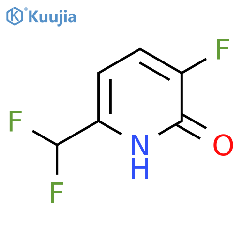 6-(Difluoromethyl)-3-fluoro-2-hydroxypyridine structure
