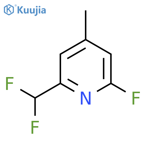 2-(Difluoromethyl)-6-fluoro-4-methylpyridine structure