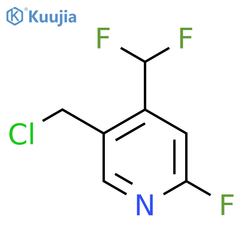 5-(Chloromethyl)-4-(difluoromethyl)-2-fluoropyridine structure