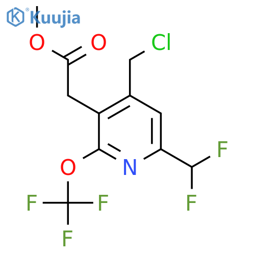 Methyl 4-(chloromethyl)-6-(difluoromethyl)-2-(trifluoromethoxy)pyridine-3-acetate structure