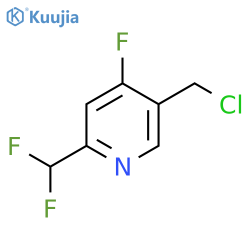 5-(Chloromethyl)-2-(difluoromethyl)-4-fluoropyridine structure