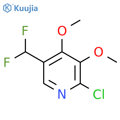 2-Chloro-5-(difluoromethyl)-3,4-dimethoxypyridine structure