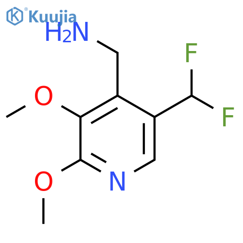 4-(Aminomethyl)-5-(difluoromethyl)-2,3-dimethoxypyridine structure