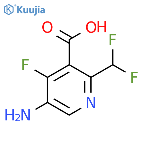 5-Amino-2-(difluoromethyl)-4-fluoropyridine-3-carboxylic acid structure