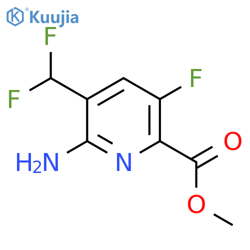 Methyl 2-amino-3-(difluoromethyl)-5-fluoropyridine-6-carboxylate structure