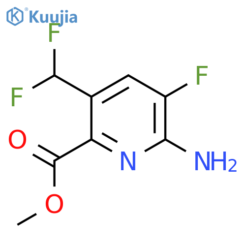 Methyl 2-amino-5-(difluoromethyl)-3-fluoropyridine-6-carboxylate structure