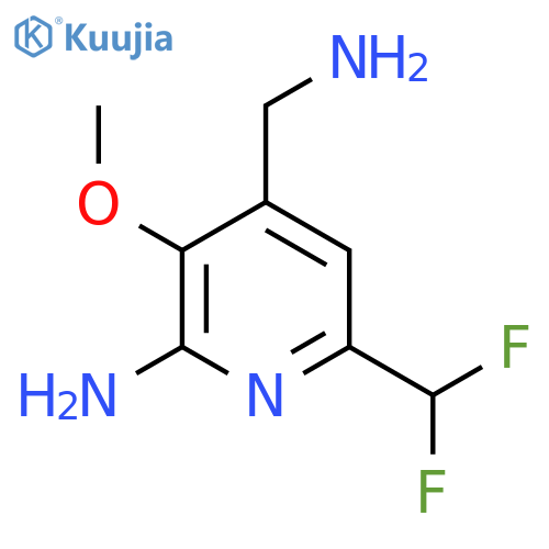 2-Amino-4-(aminomethyl)-6-(difluoromethyl)-3-methoxypyridine structure