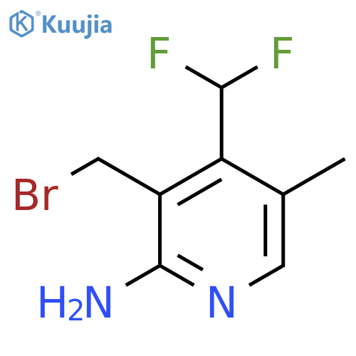 2-Amino-3-(bromomethyl)-4-(difluoromethyl)-5-methylpyridine structure