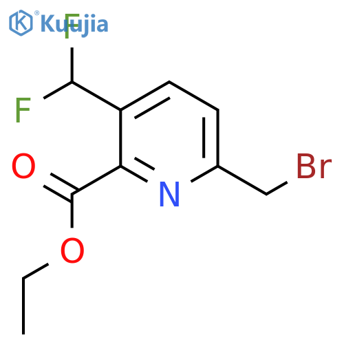 Ethyl 6-(bromomethyl)-3-(difluoromethyl)pyridine-2-carboxylate structure