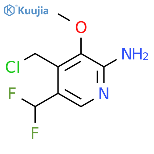 2-Amino-4-(chloromethyl)-5-(difluoromethyl)-3-methoxypyridine structure