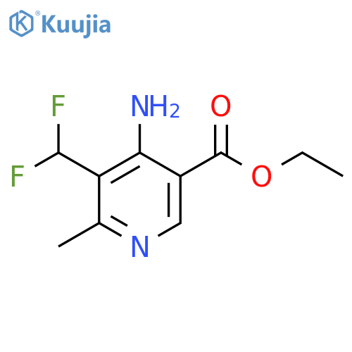 Ethyl 4-amino-3-(difluoromethyl)-2-methylpyridine-5-carboxylate structure