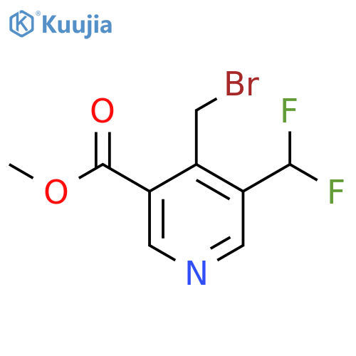 Methyl 4-(bromomethyl)-3-(difluoromethyl)pyridine-5-carboxylate structure