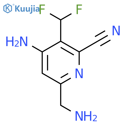 4-Amino-6-(aminomethyl)-2-cyano-3-(difluoromethyl)pyridine structure