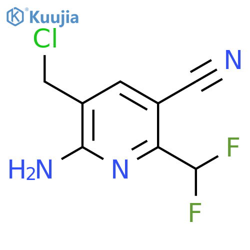 2-Amino-3-(chloromethyl)-5-cyano-6-(difluoromethyl)pyridine structure