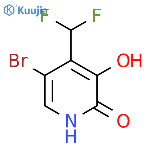 5-Bromo-4-(difluoromethyl)-2,3-dihydroxypyridine structure