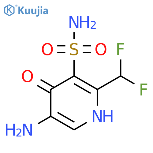5-Amino-2-(difluoromethyl)-4-hydroxypyridine-3-sulfonamide structure